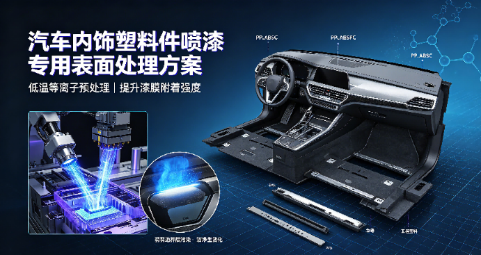 方瑞等离子清洗机厂家｜汽车内饰塑料件喷漆专用表面处理方案